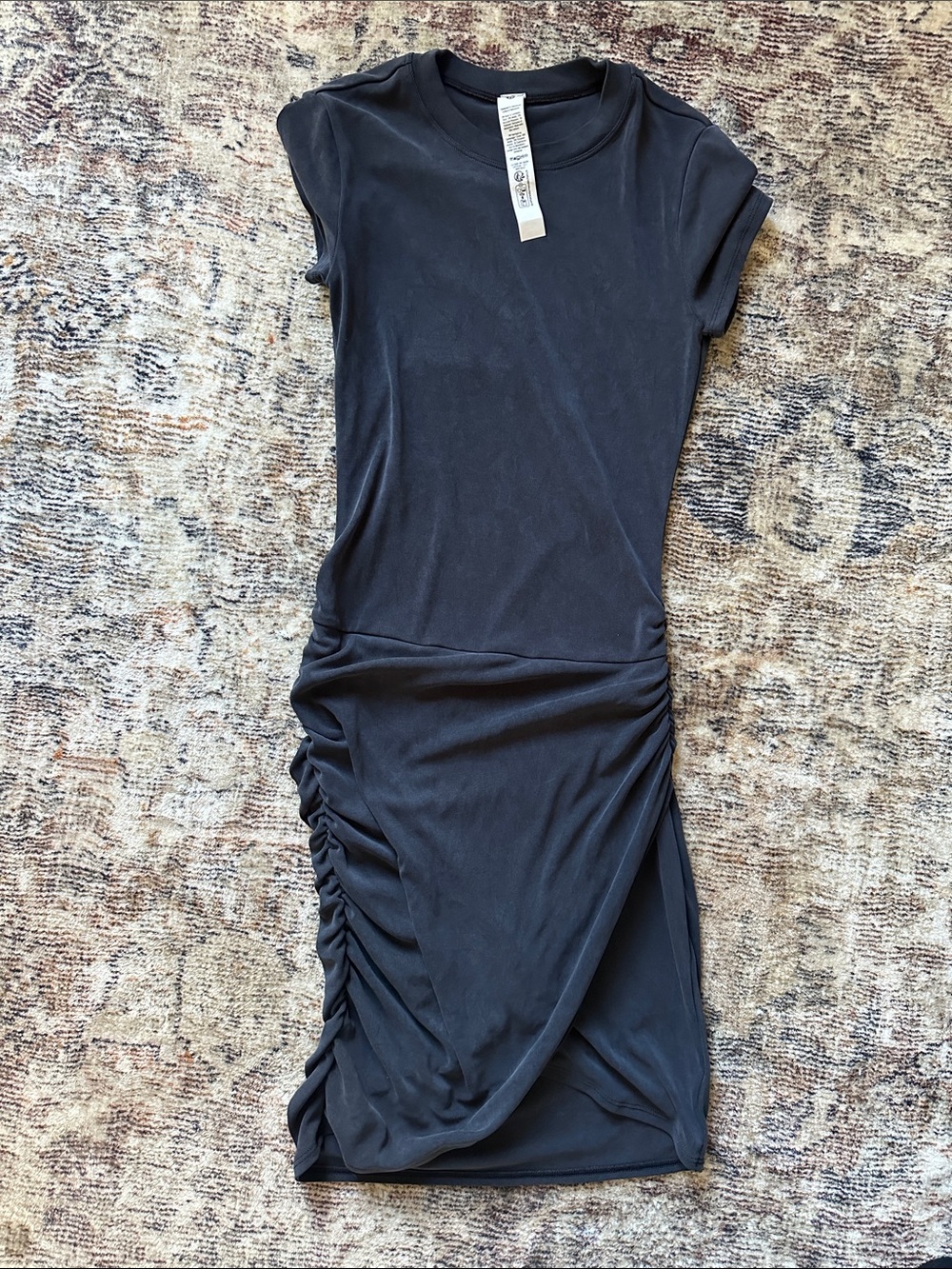 Lululemon Drapey Softstreme Wrap-Skirt Dress Black